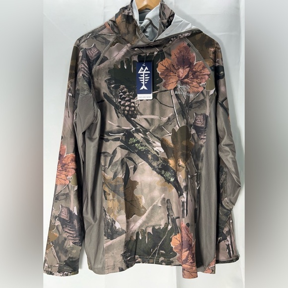 Bassdash Men's UPF 50+ Long Sleeve Hunting Hoodie With Mask FS06M, Size: S - NWT - Picture 7 of 13